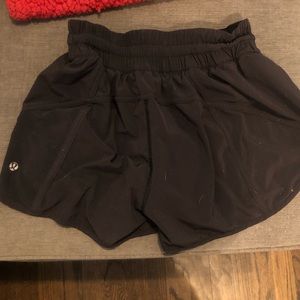 Black Lululemon running shorts